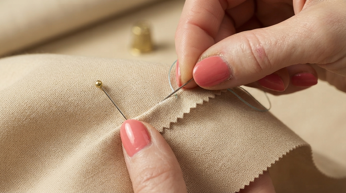 Editorial illustration for Inside Haute Couture: The Hand Techniques That Define Bespoke Garment Construction
